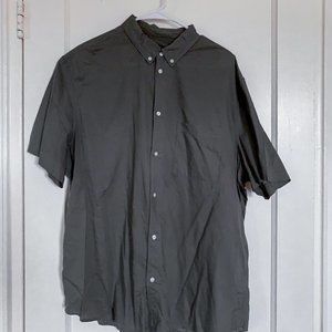 H&M Mens Size XL Cotton Button Shirt Gray